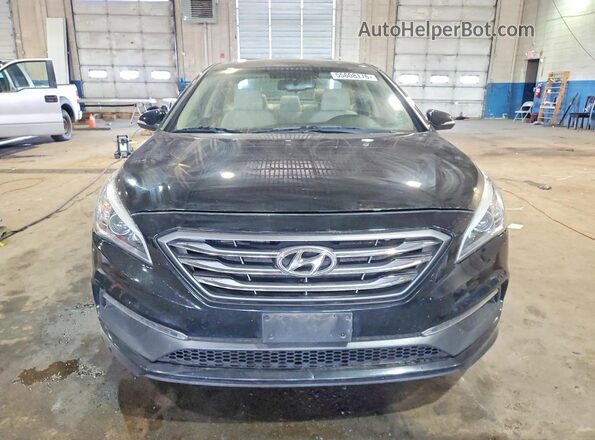 5NPE34AF6HH497190 2017 HYUNDAI SONATA Black Widok z przodu