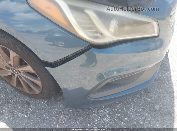 5NPE34AF6HH506194 2017 HYUNDAI SONATA Blue Widok z przodu