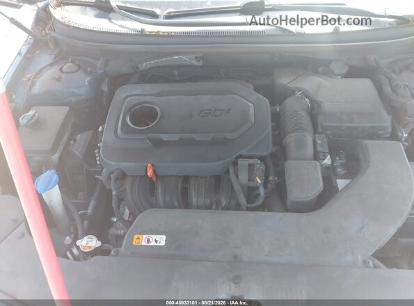 5NPE34AF6HH506194 2017 HYUNDAI SONATA Blue Widok z tyłu