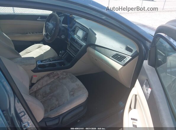 5NPE34AF6HH506194 2017 HYUNDAI SONATA Blue Widok wnętrza z przodu