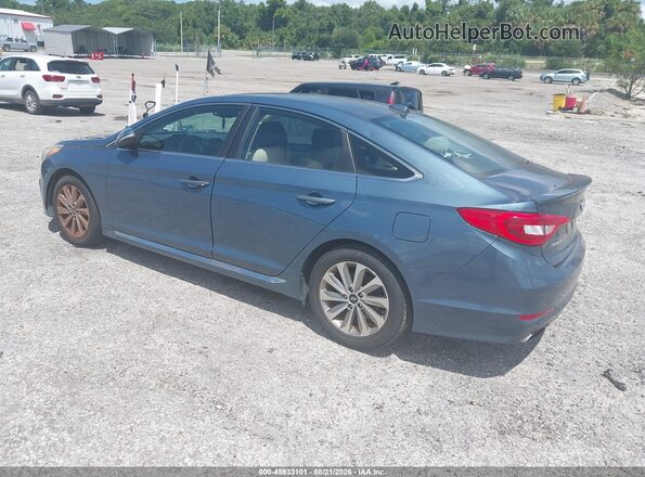 5NPE34AF6HH506194 2017 HYUNDAI SONATA Blue Tył lewy