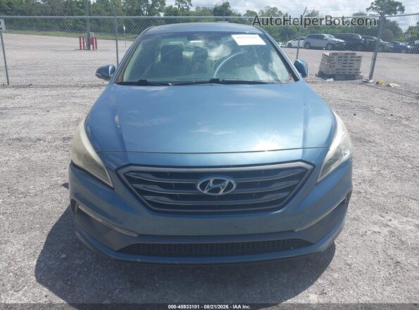 5NPE34AF6HH506194 2017 HYUNDAI SONATA Blue Widok zestawu wskaźników