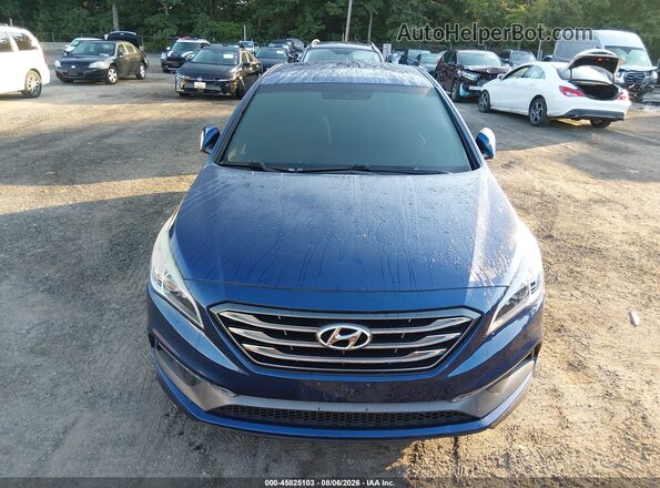 5NPE34AF6HH524579 2017 HYUNDAI SONATA Blue ხელსაწყოთა პანელის ხედი