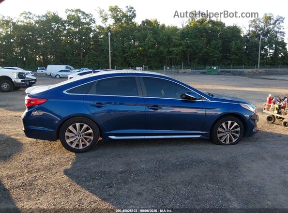 5NPE34AF6HH524579 2017 HYUNDAI SONATA Blue უკანა სალონის ხედი