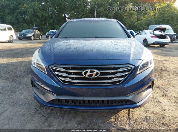 5NPE34AF6HH524579 2017 HYUNDAI SONATA Blue წინა ხედი