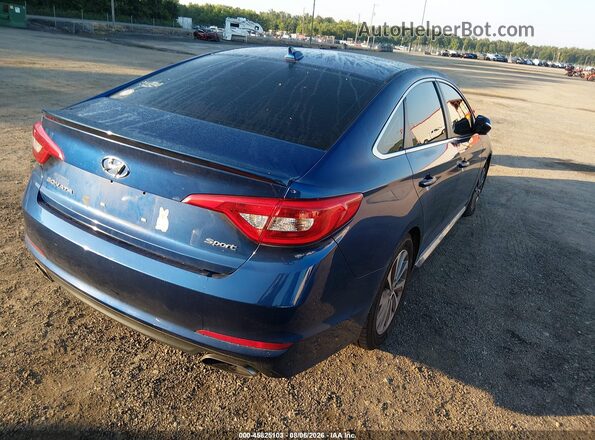 5NPE34AF6HH524579 2017 HYUNDAI SONATA Blue უკანა მარჯვენა