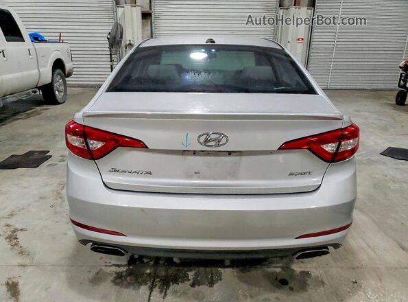 5NPE34AF6HH584023 2017 HYUNDAI SONATA Серебряный Вид сзади