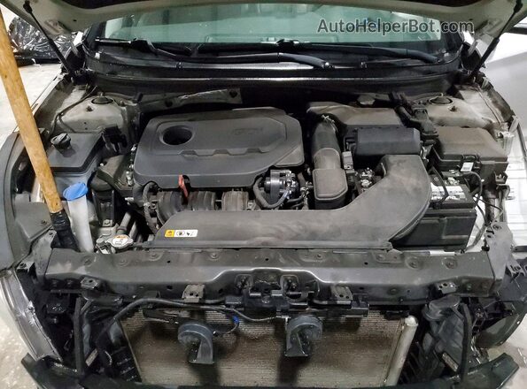 5NPE34AF6HH584023 2017 HYUNDAI SONATA Серебряный Вид задней части салона