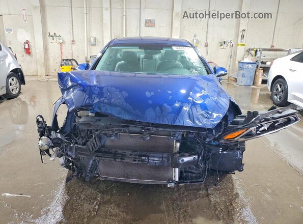 5NPE34AF6JH608049 2018 HYUNDAI SONATA Blue Front view