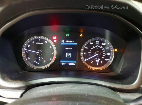 5NPE34AF6JH608049 2018 HYUNDAI SONATA Blue Instrument cluster view