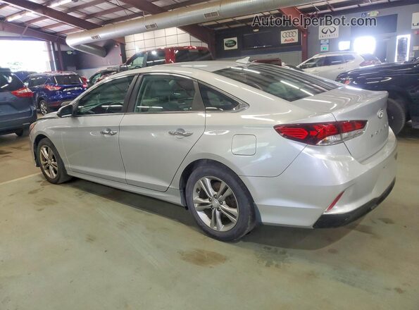 5NPE34AF6JH627250 2018 HYUNDAI SONATA Silver Հետևի ձախ