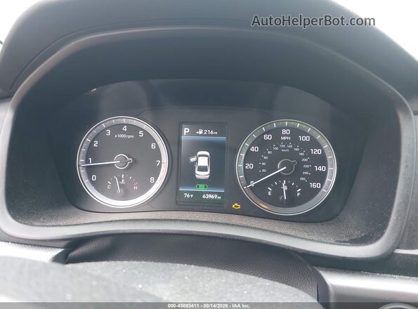 5NPE34AF6JH632982 2018 HYUNDAI SONATA Silver Widok tylnych siedzeń