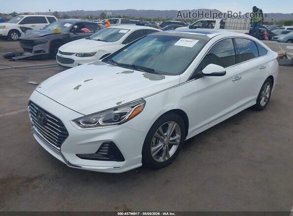 5NPE34AF6JH660040 2018 HYUNDAI SONATA White Դիմացի տեսք