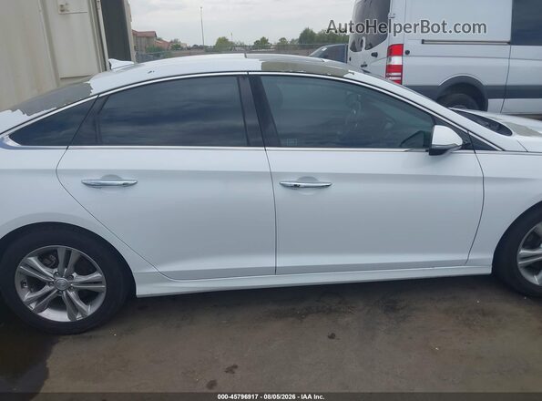 5NPE34AF6JH660040 2018 HYUNDAI SONATA White Սալոնի հետևի տեսք