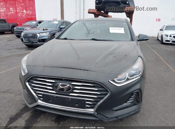 5NPE34AF6JH663858 2018 HYUNDAI SONATA Gray წინა პანელის ხედი