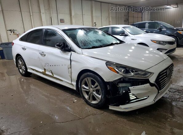 5NPE34AF6JH673242 2018 HYUNDAI SONATA White Przód prawy