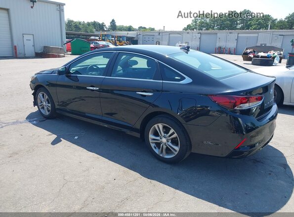 5NPE34AF6KH752329 2019 HYUNDAI SONATA Black Tył lewy