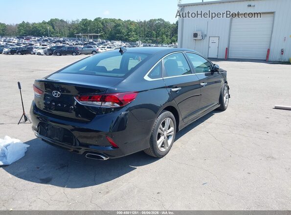 5NPE34AF6KH752329 2019 HYUNDAI SONATA Black Tył prawy