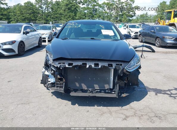 5NPE34AF6KH752329 2019 HYUNDAI SONATA Black Widok zestawu wskaźników