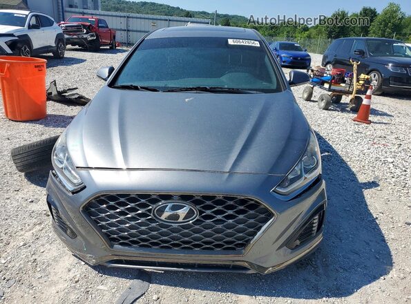 5NPE34AF6KH765971 2019 HYUNDAI SONATA Gray Front view