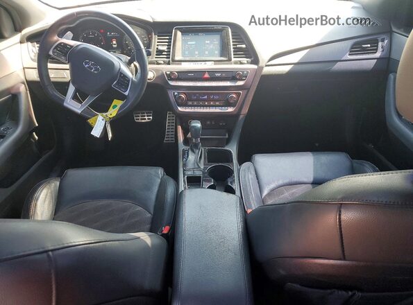5NPE34AF6KH765971 2019 HYUNDAI SONATA Gray Dashboard view
