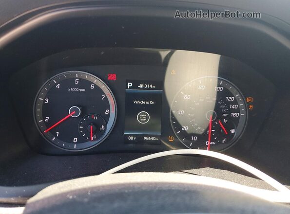 5NPE34AF6KH765971 2019 HYUNDAI SONATA Gray Instrument cluster view