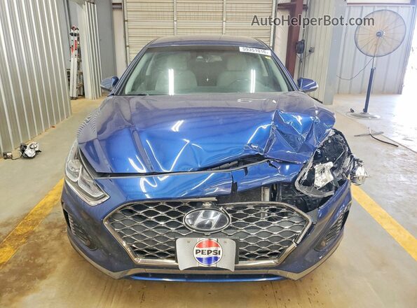 5NPE34AF6KH778476 2019 HYUNDAI SONATA Синий Вид спереди