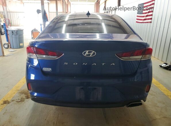 5NPE34AF6KH778476 2019 HYUNDAI SONATA Синий Вид сзади