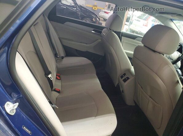 5NPE34AF6KH778476 2019 HYUNDAI SONATA Синий Вид задних сидений