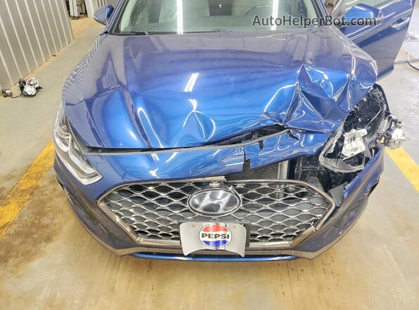 5NPE34AF6KH778476 2019 HYUNDAI SONATA Синий Вид задней части салона