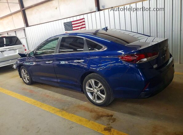 5NPE34AF6KH778476 2019 HYUNDAI SONATA Синий Задняя левая четверть