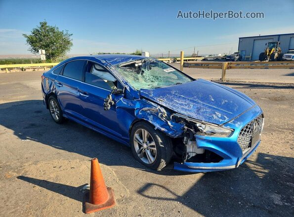 5NPE34AF6KH783371 2019 HYUNDAI SONATA Blue წინა მარჯვენა