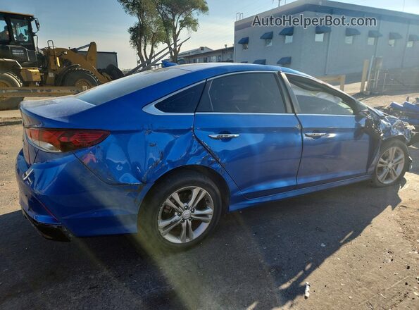 5NPE34AF6KH783371 2019 HYUNDAI SONATA Blue უკანა მარჯვენა