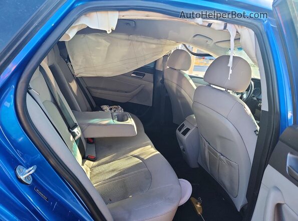 5NPE34AF6KH783371 2019 HYUNDAI SONATA Blue უკანა სავარძლების ხედი