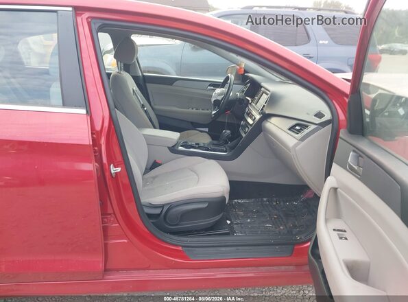 5NPE34AF6KH816966 2019 HYUNDAI SONATA Red Front interior view