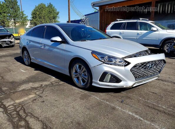 5NPE34AF6KH818586 2019 HYUNDAI SONATA Silver Front right