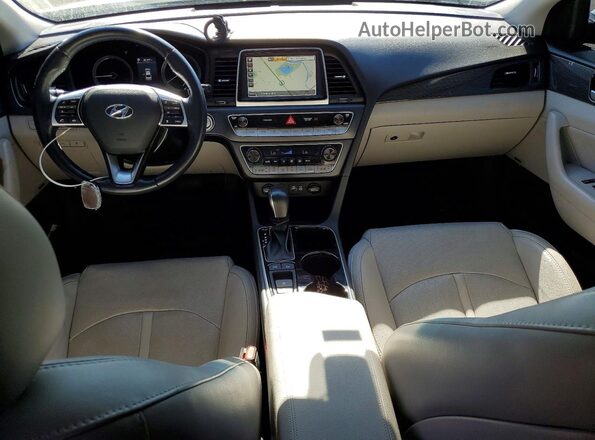 5NPE34AF6KH818586 2019 HYUNDAI SONATA Silver Dashboard view