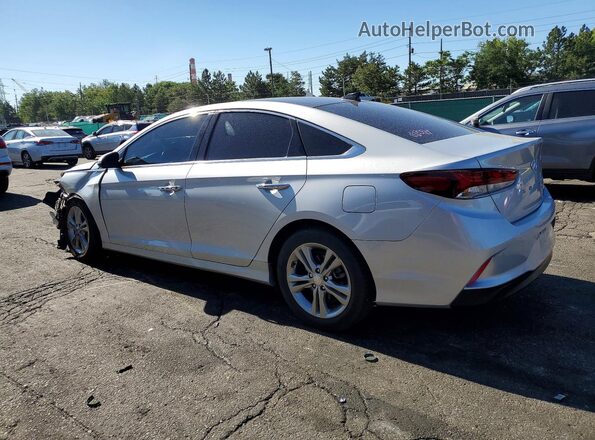 5NPE34AF6KH818586 2019 HYUNDAI SONATA Silver Rear left