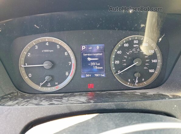 5NPE34AF7GH279810 2016 HYUNDAI SONATA White Սարքավորումների վահանակի տեսք