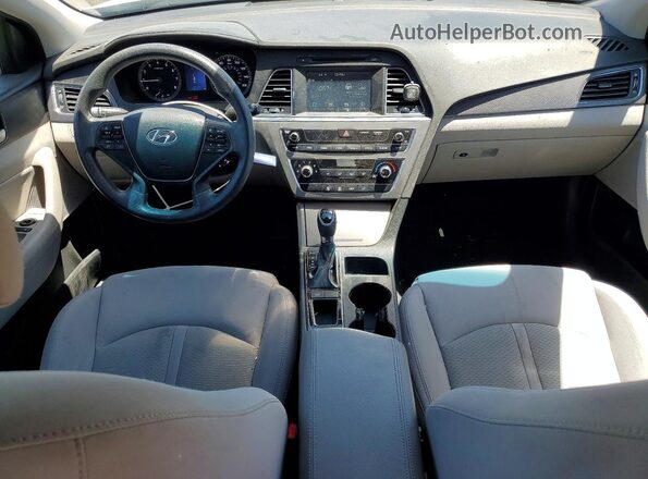 5NPE34AF7GH279810 2016 HYUNDAI SONATA White Առջևի վահանակի տեսք