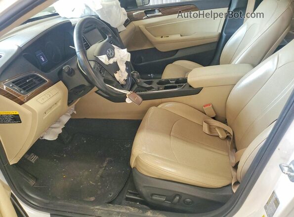 5NPE34AF7GH298552 2016 HYUNDAI SONATA Белый Вид салона спереди