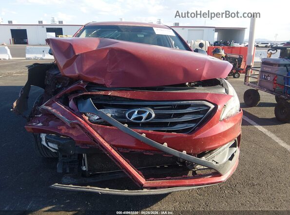 5NPE34AF7GH330447 2016 HYUNDAI SONATA Красный Вид щитка приборов