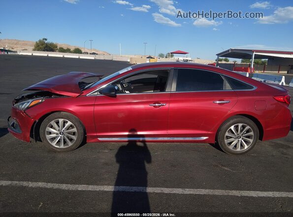 5NPE34AF7GH330447 2016 HYUNDAI SONATA Красный Панорамный вид салона 360°