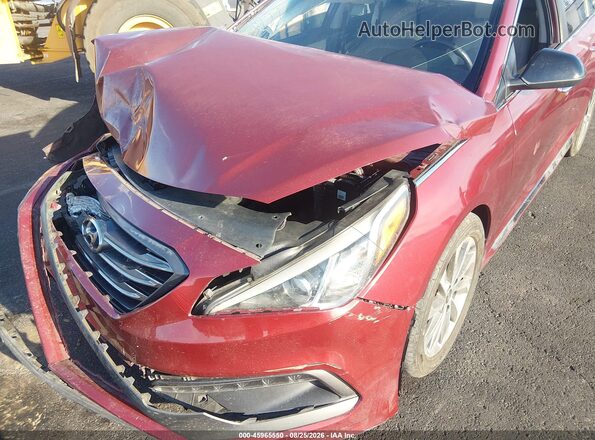 5NPE34AF7GH330447 2016 HYUNDAI SONATA Красный Вид панели приборов