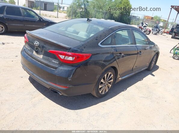 5NPE34AF7GH357311 2016 HYUNDAI SONATA Black Հետևի աջ