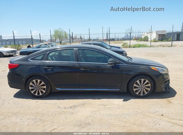 5NPE34AF7GH357311 2016 HYUNDAI SONATA Black Սալոնի հետևի տեսք
