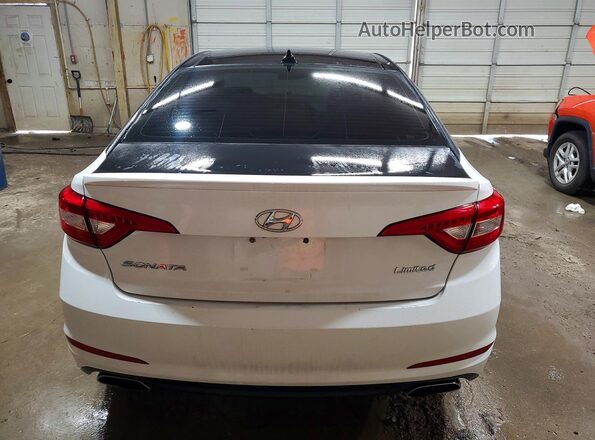 5NPE34AF7GH427647 2016 HYUNDAI SONATA White Widok z tyłu