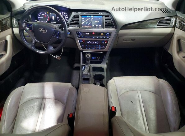 5NPE34AF7GH427647 2016 HYUNDAI SONATA White Widok deski rozdzielczej