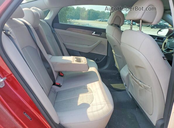 5NPE34AF7GH433447 2016 HYUNDAI SONATA Red Вид задніх сидінь