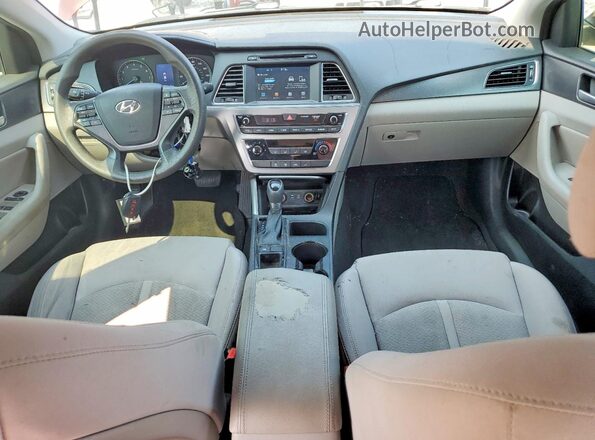 5NPE34AF7GH433447 2016 HYUNDAI SONATA Red Вид панелі приладів